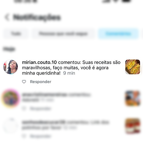 Comentário de cliente